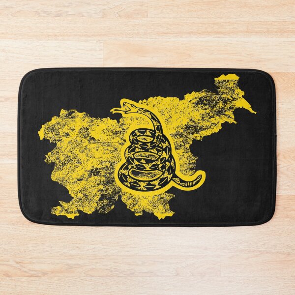 Item preview, Distressed SLOVENIA  - Freedom Is The Superpower - Gadsden Snake Flag - Dont Tread On Me design designed and sold by pelagio.