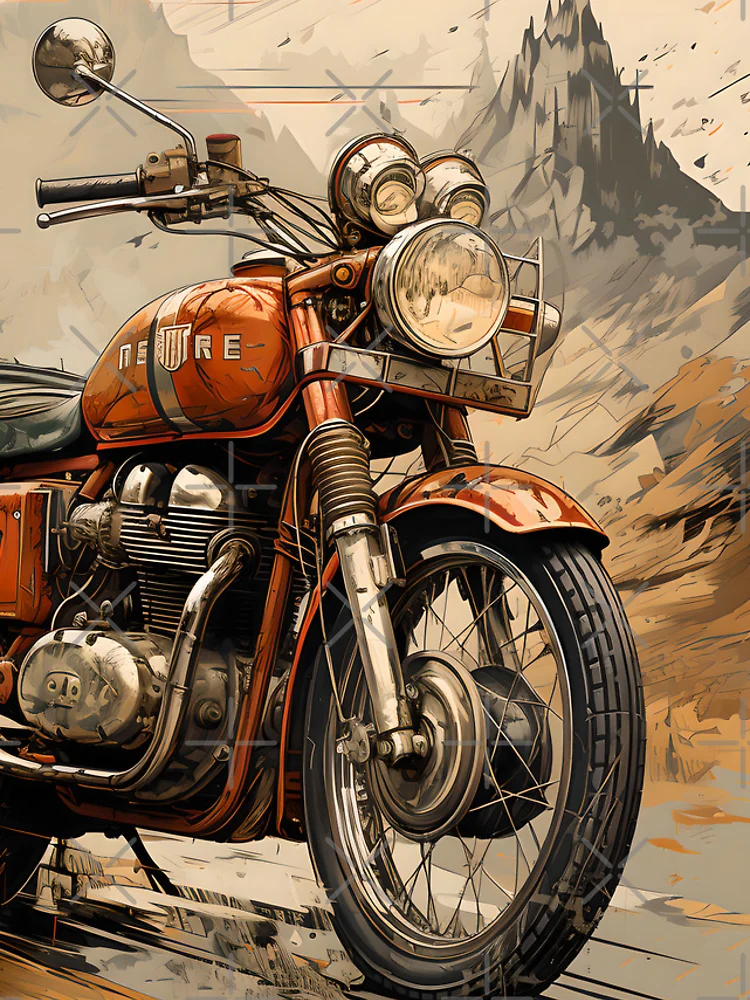 Thumbnail 4 of 4, iPhone Case, Legendary Ride: The Iconic Motorcycle designed and sold by Viktor Surzhko.