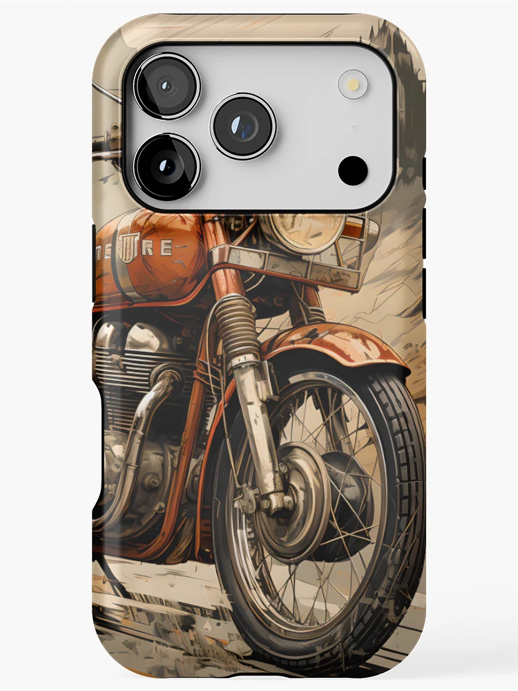 Thumbnail 1 of 4, iPhone Case, Legendary Ride: The Iconic Motorcycle designed and sold by Viktor Surzhko.