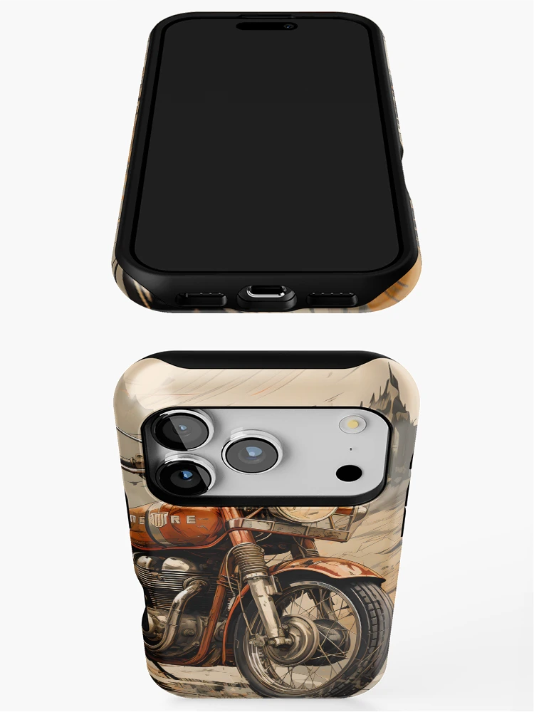 Thumbnail 3 of 4, iPhone Case, Legendary Ride: The Iconic Motorcycle designed and sold by Viktor Surzhko.