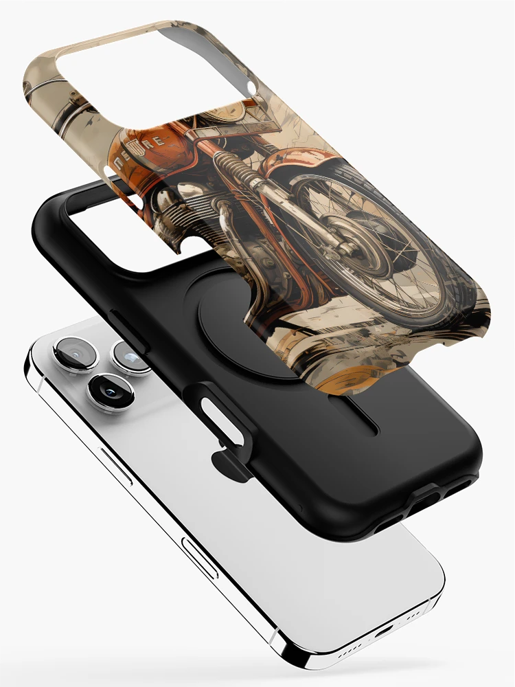 Thumbnail 2 of 4, iPhone Case, Legendary Ride: The Iconic Motorcycle designed and sold by Viktor Surzhko.