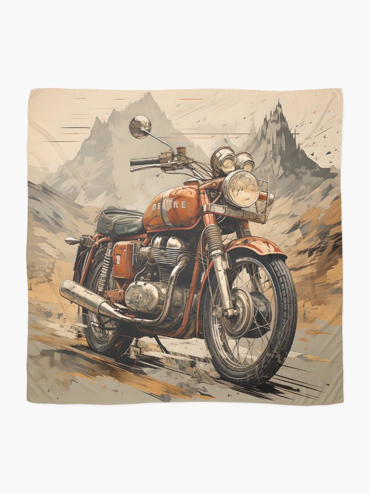 Thumbnail 2 of 3, Scarf, Legendary Ride: The Iconic Motorcycle designed and sold by Viktor Surzhko.