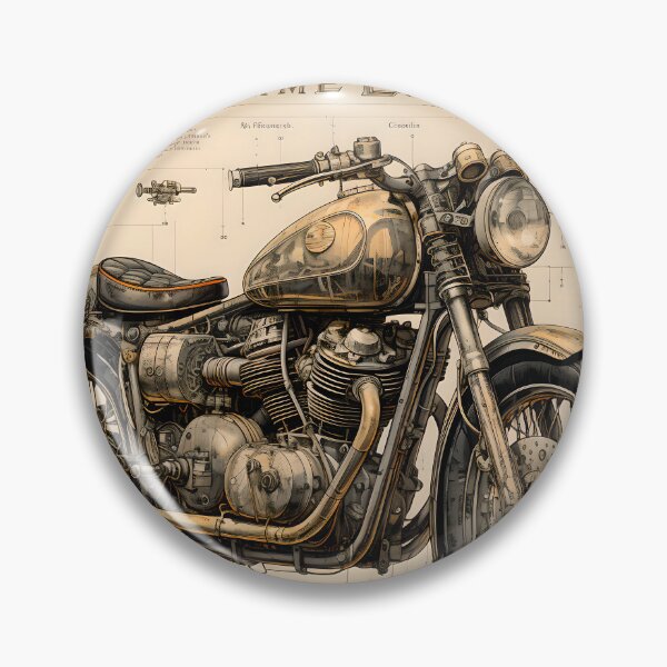 Aperçu de l'œuvre Plan de perfection : conception de motos vintage créée et vendue par Viktor Surzhko.