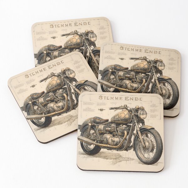 Aperçu de l'œuvre Plan de perfection : conception de motos vintage créée et vendue par Viktor Surzhko.