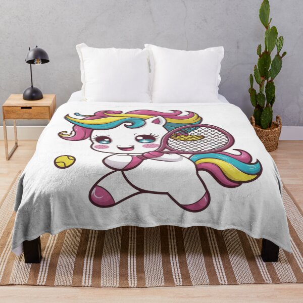 Item preview, Kawaii Unicorn Tennis Star, Cute Unicorn designed and sold by Porcupine Tees ⭐⭐⭐⭐⭐.