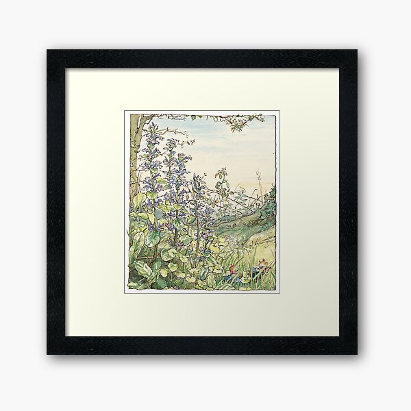 On the way to the Store Stump Framed Art Print