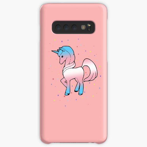Unicorn in Trans Pride Flag Colours Samsung Galaxy Snap Case