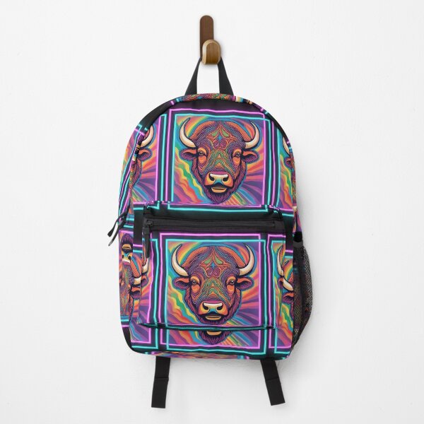 Item preview, Psychedelic Buffalo Face designed and sold by AvrilDesigns06.