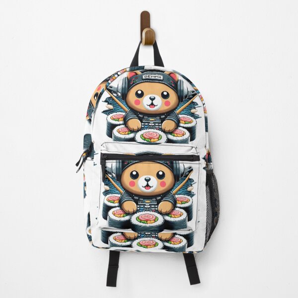 Item preview, sushi techno bear designed and sold by SabyDigitalArt.