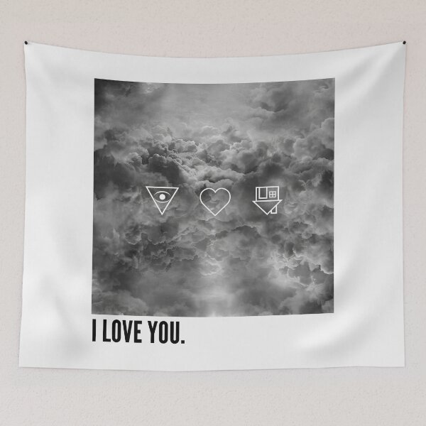 Item preview, i love you the clouds sky designed and sold by fredyrogahn.