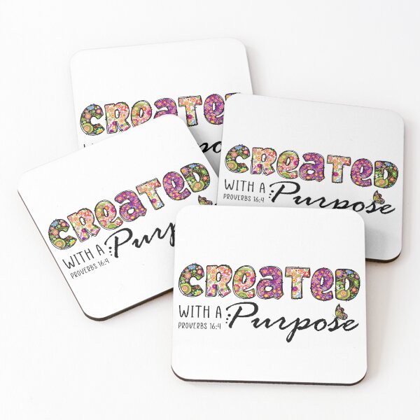 Item preview, Created With A Purpose Bible Verse  designed and sold by SassyFaithGirl.