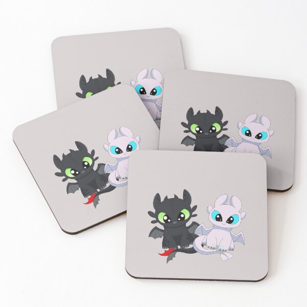 Item preview, Couple babies Toothless & Light fury Baby Dragons, night fury, httyd, dragon babies, night lights, how to train dragon designed and sold by Prime_Store.