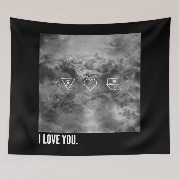 Item preview, i love you the clouds sky white sparks designed and sold by fredyrogahn.