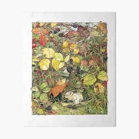 Blackberry picking Art Board Print