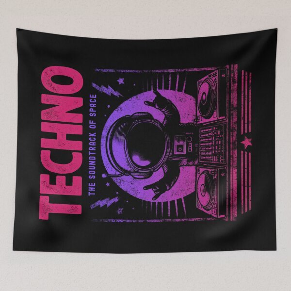 Item preview, Techno In Space - Astronaut DJ Music Life designed and sold by Urban-Alien.