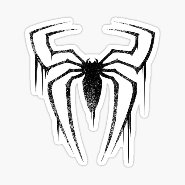 Spider Symbol (Black Version) Sticker