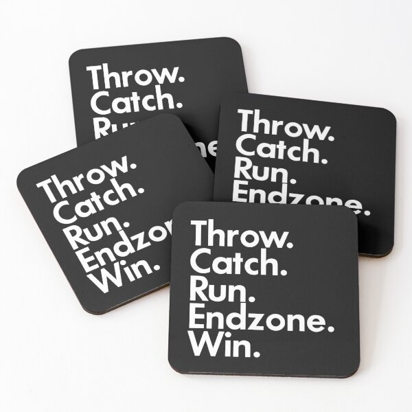 Item preview, Throw. Catch. Run. Endzone. Win. (football) designed and sold by wittywhim.