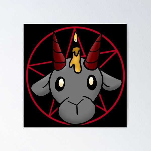 Item preview, Demon goat pentacle  designed and sold by Chaotic-Crochet.