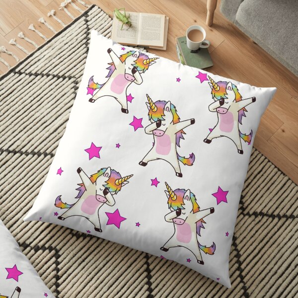 Dabbing Unicorn Floor Pillow