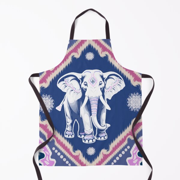 Item preview, Lovely elephant ikat seamless pattern illustration design. designed and sold by sdartproject.