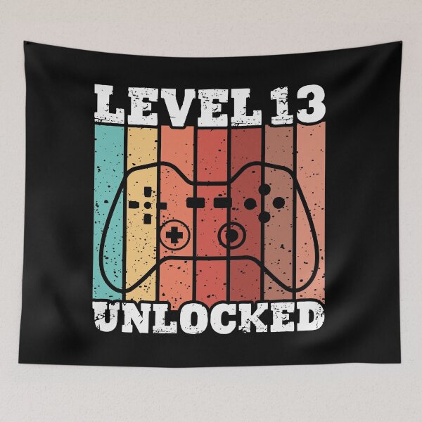 Item preview, Level 13 Unlocked Official Teenager - 13th Birthday Gamer designed and sold by designhaunt.