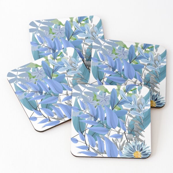 Item preview, blue flowers designed and sold by Khadija406.