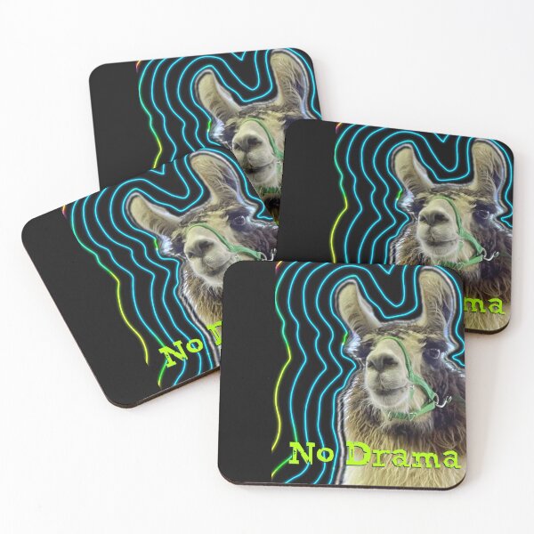 Item preview, No Drama, Trippy Llama, Neon designed and sold by aadventures.