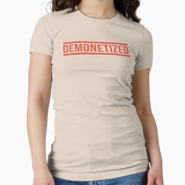 Item preview, Demonetized - content creator | vlogger | video producer funny design designed and sold by Unpopular Designs.