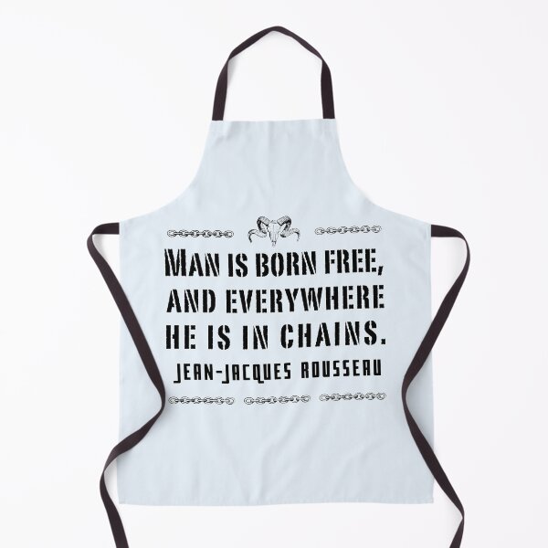 Item preview, Copy of Jean-Jacques Rousseau Quote: Man is born free, and everywhere he is in chains. designed and sold by artbleed.