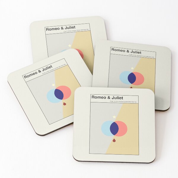 Item preview, Romeo and Juliet Shakespeare Minimalist Abstract Art Design designed and sold by kakarikihill.