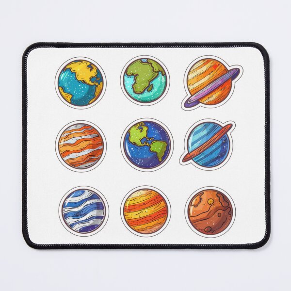 Item preview, Simple Solar System Vector with Bold Outlines and Vibrant Colors designed and sold by tjnextgen99.