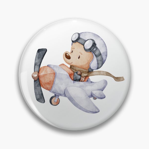 Item preview, Adventurous Aviator Bear in a Vintage Plane designed and sold by coshe.