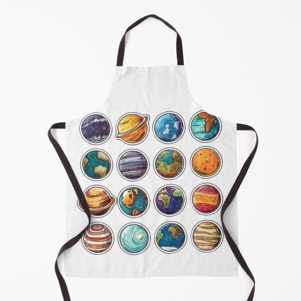 Item preview, Colorful Solar System Illustration with Bold Outlined Planets designed and sold by tjnextgen99.