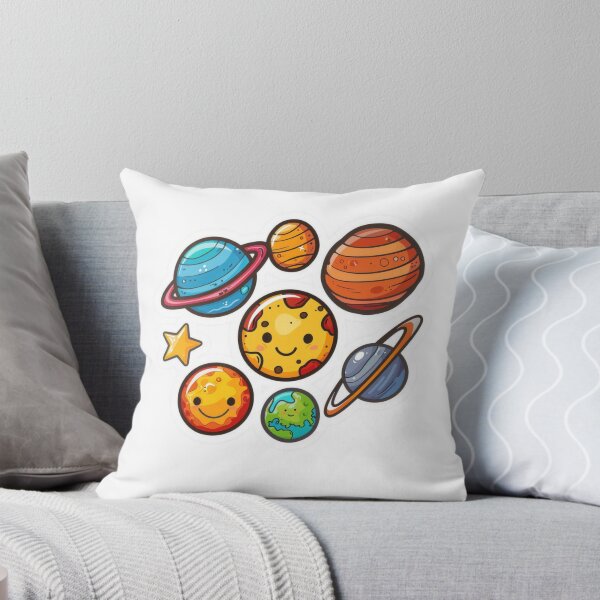 Item preview, Boldly Outlined Solar System Vector with Vibrant Planet Colors designed and sold by tjnextgen99.