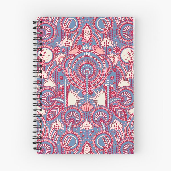 Item preview, Floral Folk Style Stylization, Blue and red version designed and sold by Alex  Blud.