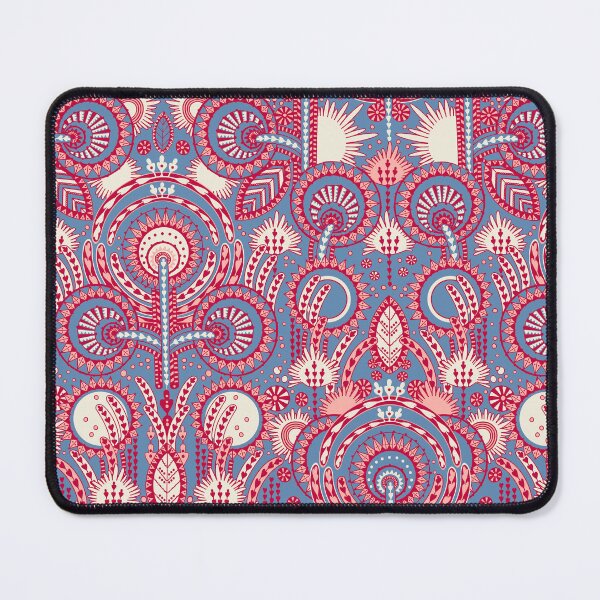 Item preview, Floral Folk Style Stylization, Blue and red version designed and sold by Alex  Blud.