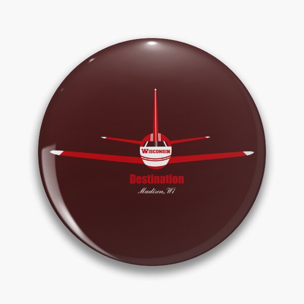Item preview, Destination Madison Wisconsin WI Airplane Airport Logo  designed and sold by Lartheviking.