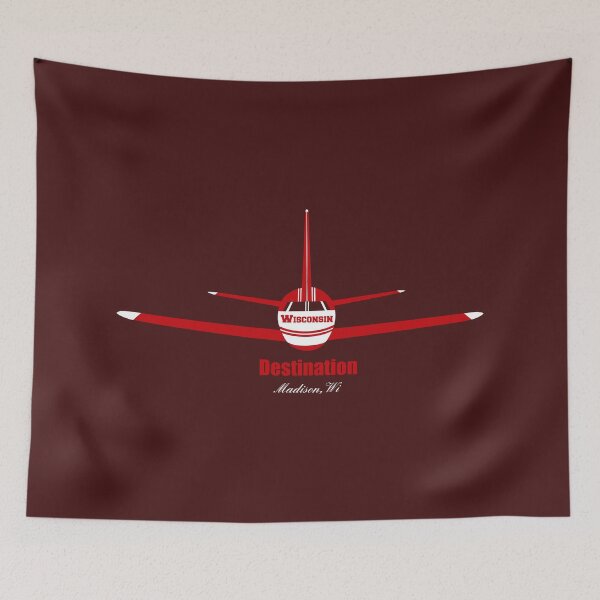 Item preview, Destination Madison Wisconsin WI Airplane Airport Logo  designed and sold by Lartheviking.