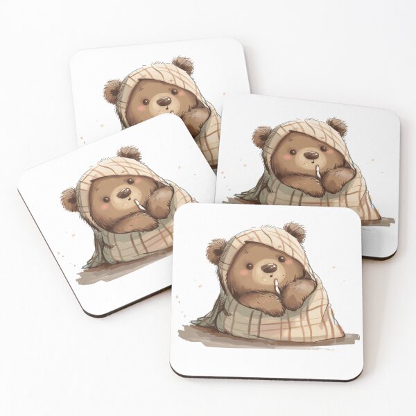 Item preview, Lazy little bear on a cold day designed and sold by Stickerbynp1.