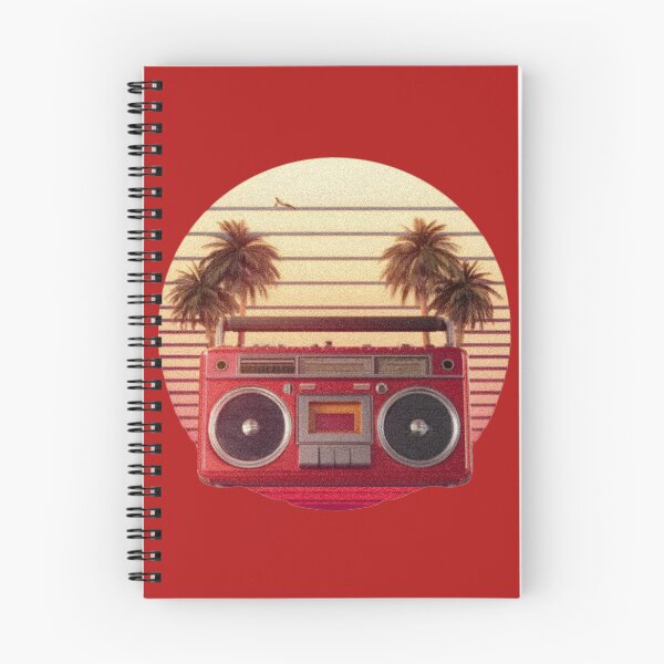 Item preview, Retro sunset, palms and boombox designed and sold by analogsandpixel.