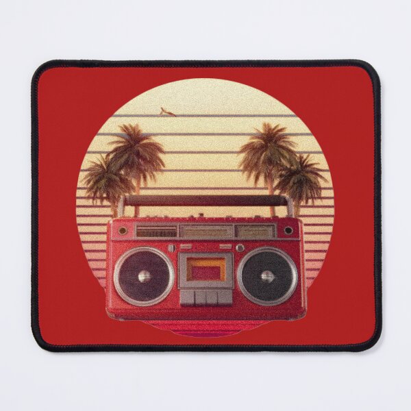Item preview, Retro sunset, palms and boombox designed and sold by analogsandpixel.