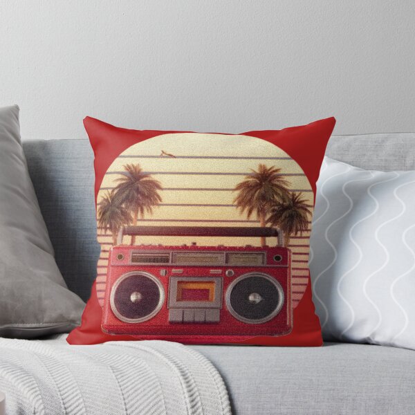 Item preview, Retro sunset, palms and boombox designed and sold by analogsandpixel.