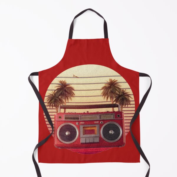 Item preview, Retro sunset, palms and boombox designed and sold by analogsandpixel.