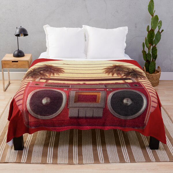 Item preview, Retro sunset, palms and boombox designed and sold by analogsandpixel.