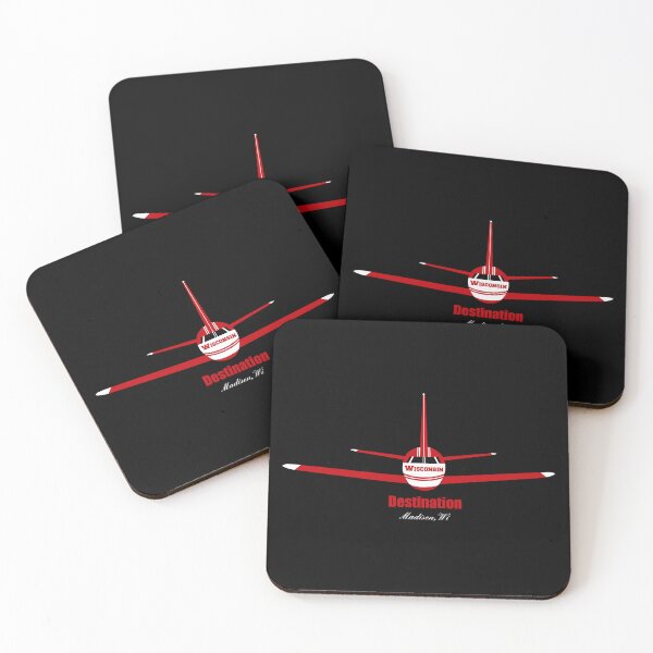 Item preview, Destination Madison Wisconsin WI Airplane Logo designed and sold by Lartheviking.