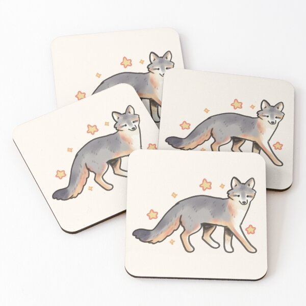 Item preview, cute Gray fox  designed and sold by Artofmayara.