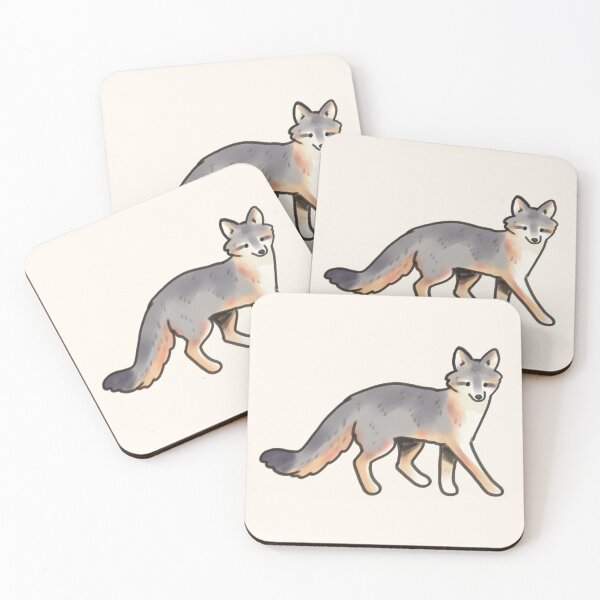 Item preview, cute Gray fox illustration  designed and sold by Artofmayara.