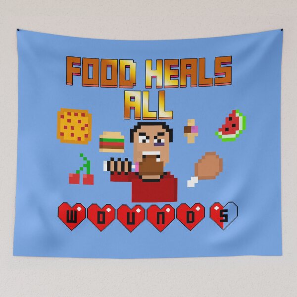 Item preview, Food Heals All Wounds Logo designed and sold by TheEpicAlec.