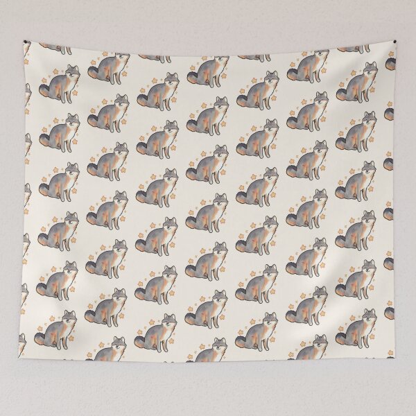 Item preview, Gray fox with stars  designed and sold by Artofmayara.
