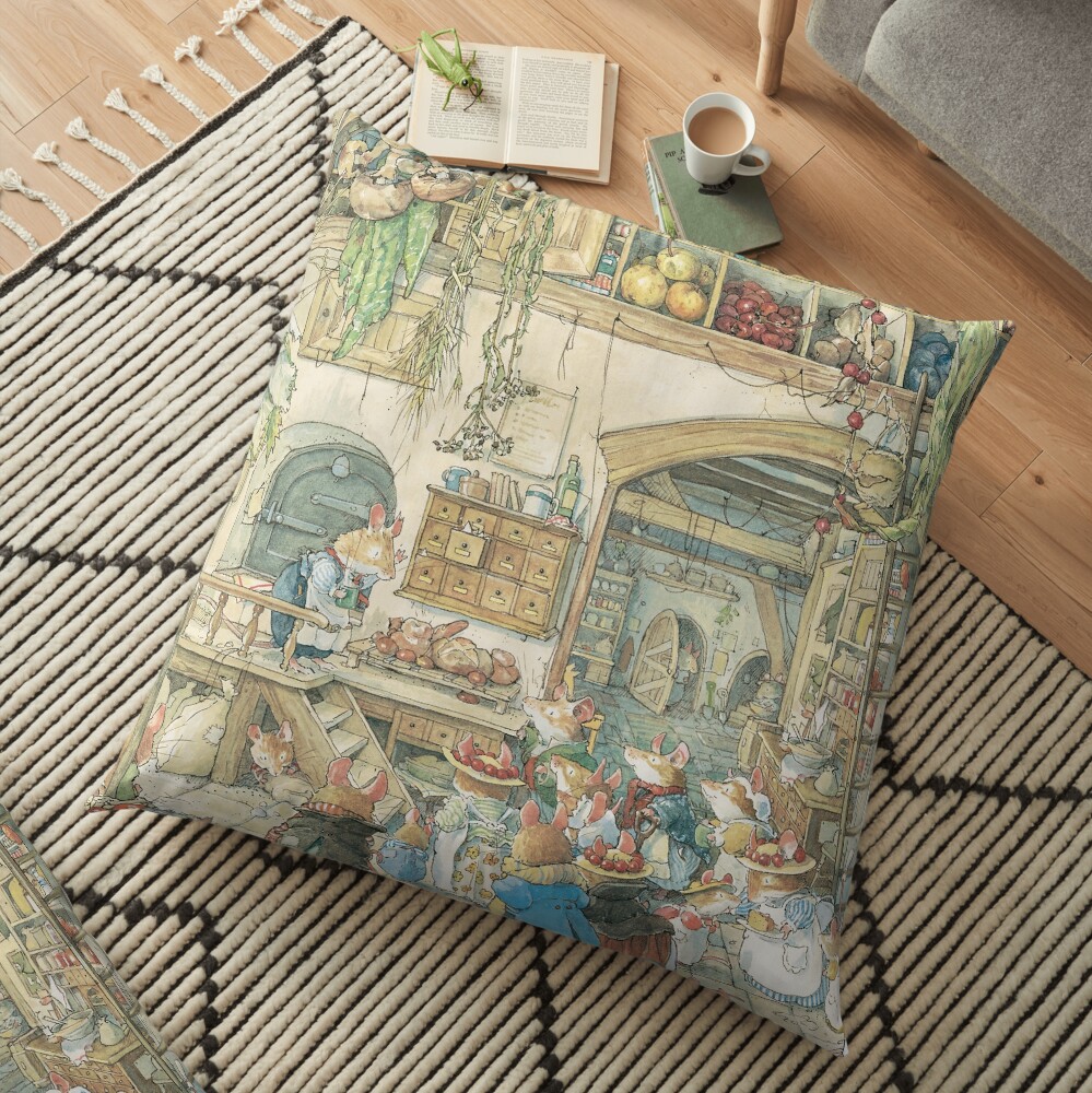 The fruits of the hedge Floor Pillow